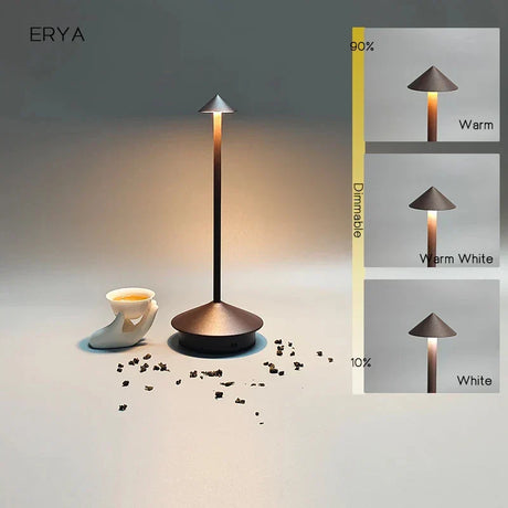Hjemix | Oppladbar Bordlampe Kreativ Spisestue Berøring Led Pina pro Bordlampe Hotell Bar Kaffe Skrivebordslampe Dekorativ Skrivebordslampe