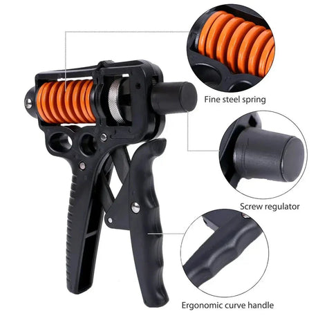 Hjemix | Justerbar 5-165kg Tung Grip Styrker - Finger Utvider for Arm, Håndledd, og Underarms Trening