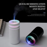 Hjemix | 250ML Bærbar Bil Luftfukter - USB LED Eterisk Olje Diffuser