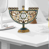 Hjemix | Auriona Menorah Lysestake | Chanukah Lysestake & Borddekorasjon | Bryllup & Høytidsdekorasjon | Luksuriøs Eleganse