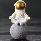 Hjemix | Harpiks Astronaut Figur Statue Rom Reisende Skulptur Utdanningsleketøy Skrivebordsdekorasjon Astronaut Modell For Barn Gave