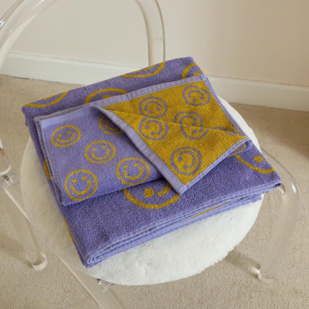 Hjemix | Dobbeltsidig Smiley Håndkle