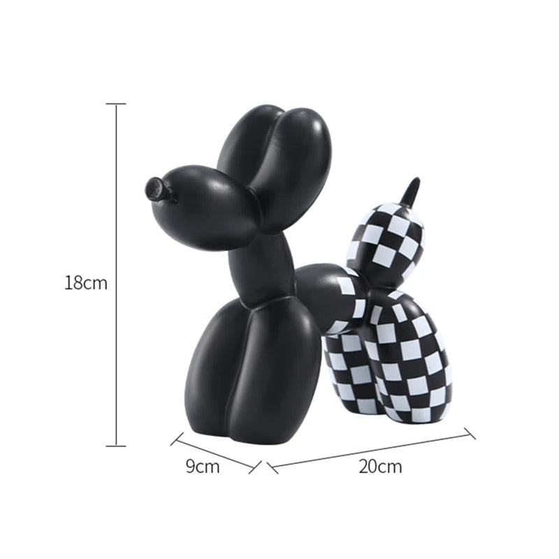 Hjemix | Luksuriøs hjemmedekor, ballonghund dekorasjon, kontorbordtilbehør, dyre dekor, moderne populær kunst, nordiske statuer