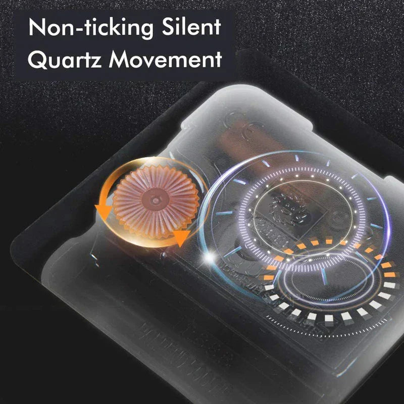 Hjemix | Stille veggklokke laget av akryl og tre