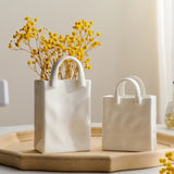 Hjemix | Nordisk dekorativ vase håndveske keramisk vase dekorasjon hjem blomster for dekor borddekorasjons tilbehør romdekorasjon vasegave