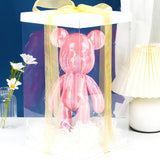 Hjemix | Graffiti Malt Fluide Voldsom Bamse Hvit Kropp Ornamenter DIY Håndlaget Personlig Modell Hjemme Skrivebordsdekorasjon Tilbehør Ny