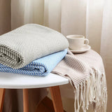 Hjemix | Nordic Stripe Kaste Sofa Teppe