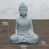 Hjemix | Buddha Stein Statue Liten Buddhiste Munker Tibetansk Buddhisme Figurer Zen Hage Ornament Meditasjon Hjem Akvarium Dekorasjon