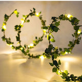 Hjemix | Kunstige vinplanter med LED-lamper for oppheng