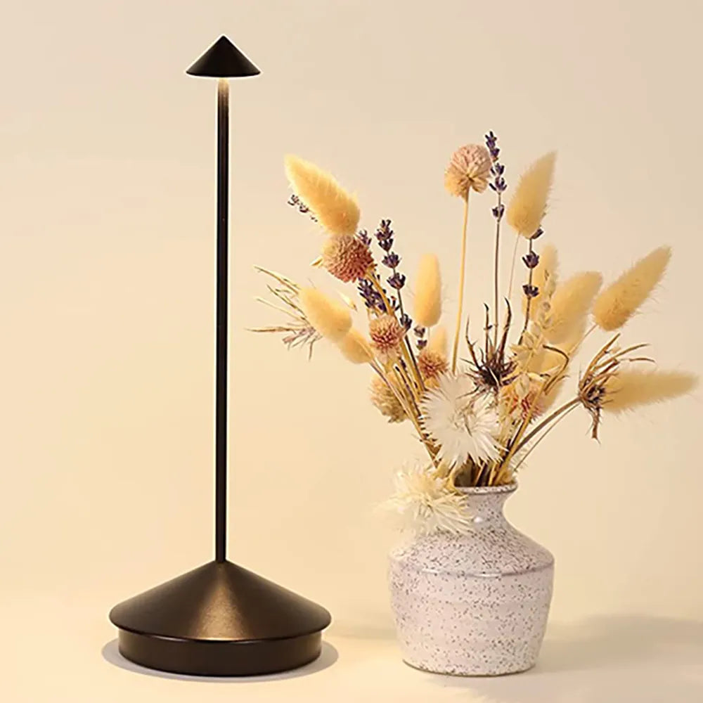 Hjemix | Oppladbar Bordlampe Kreativ Spisestue Berøring Led Pina pro Bordlampe Hotell Bar Kaffe Skrivebordslampe Dekorativ Skrivebordslampe