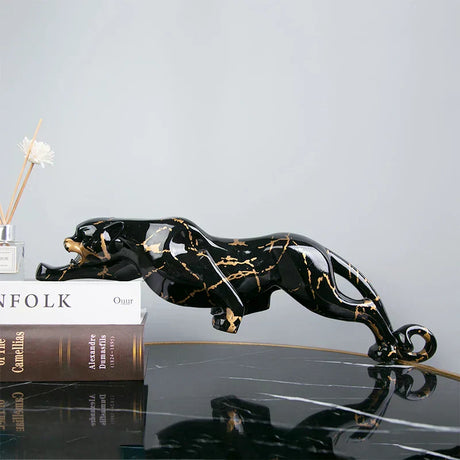 Hjemix | Elegant Jaguar Steinskulptør