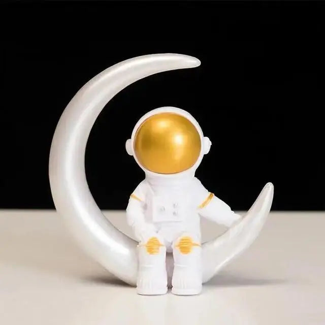 Hjemix | Harpiks Astronaut Figur Statue Rom Reisende Skulptur Utdanningsleketøy Skrivebordsdekorasjon Astronaut Modell For Barn Gave