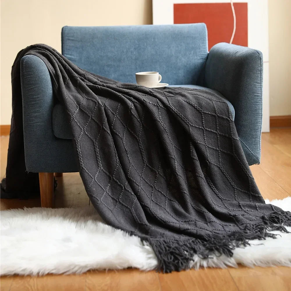 Hjemix | Nordic Style Dick Strikket Teppe