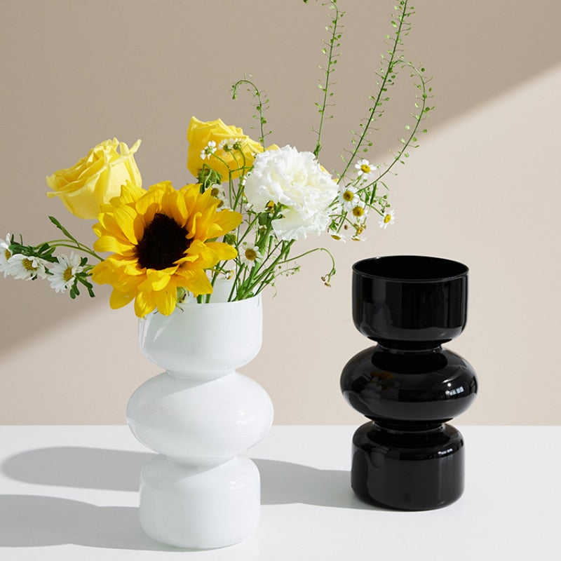 Hjemix | Glass Dyre Vase - Flerfarget