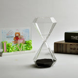 Hjemix | 5–60 Minutters diamant sandglass, sandglass, sandglass, barnegave, sandglass, hjemmeinnredning, tilgjengelig i flere fargealternativer