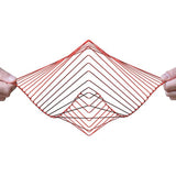 Hjemix | Dream Atellani Square Wave Spin for å avlaste magiske vindklokker for oppheng utendørs som solfangere for hagedekorasjon