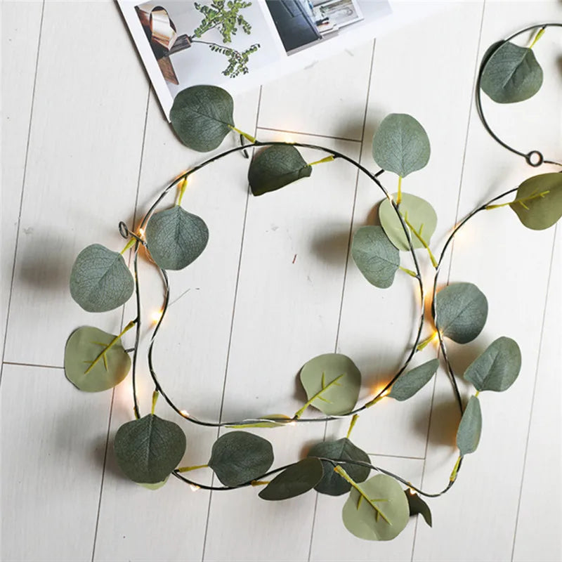 Hjemix | Kunstige vinplanter med LED-lamper for oppheng