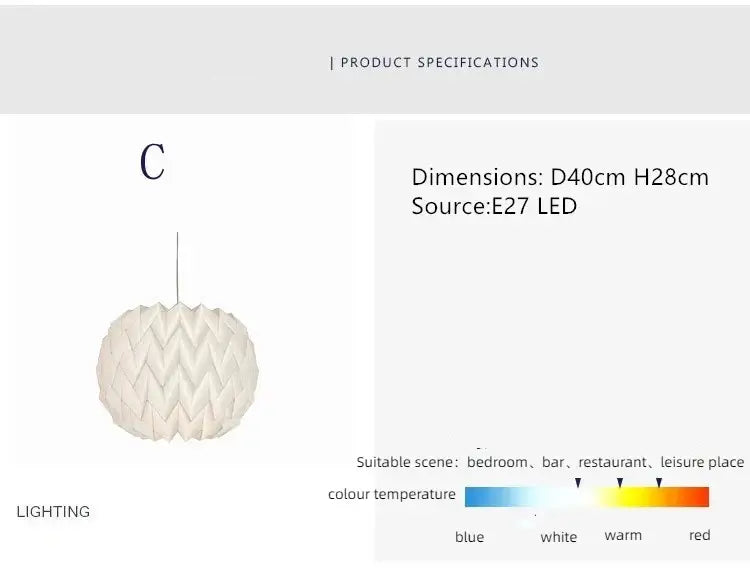 Hjemix | Elegant origami-inspirert papirlanterne