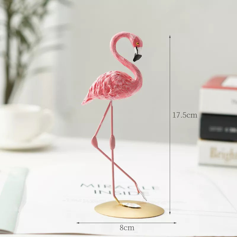 Hjemix | Nordisk Flamingo Figur Figur Statue Skulptur Stue Kontor Bryllup Fest Ornamenter Hjem Dekorasjon Tilbehør