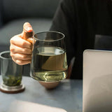 Hjemix | Ultramoderne Glass Te kopp med Filter og Lokk