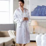 Hjemix | RelaxWear Badekåpe - Elegant Sateng Badekåpe for Komfort