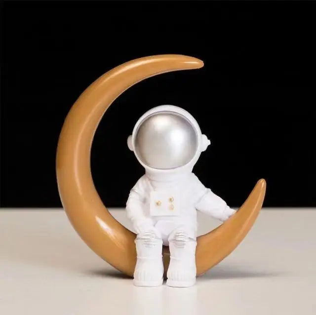 Hjemix | Harpiks Astronaut Figur Statue Rom Reisende Skulptur Utdanningsleketøy Skrivebordsdekorasjon Astronaut Modell For Barn Gave