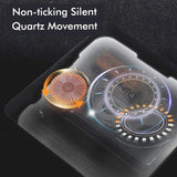 Hjemix | Stille veggklokke laget av akryl og tre