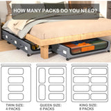 Hjemix | Under-seng lagrings stable rullende boks organisasjon