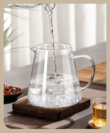 Hjemix | 450ml-950ml Varmeresistente Glass Tekanne – Rustfritt Stål Te-sil, Blomstekanne for Kung Fu Te-servise, Puer- og Oolong-te
