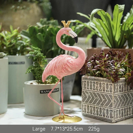 Hjemix | Nordisk Flamingo Figur Figur Statue Skulptur Stue Kontor Bryllup Fest Ornamenter Hjem Dekorasjon Tilbehør