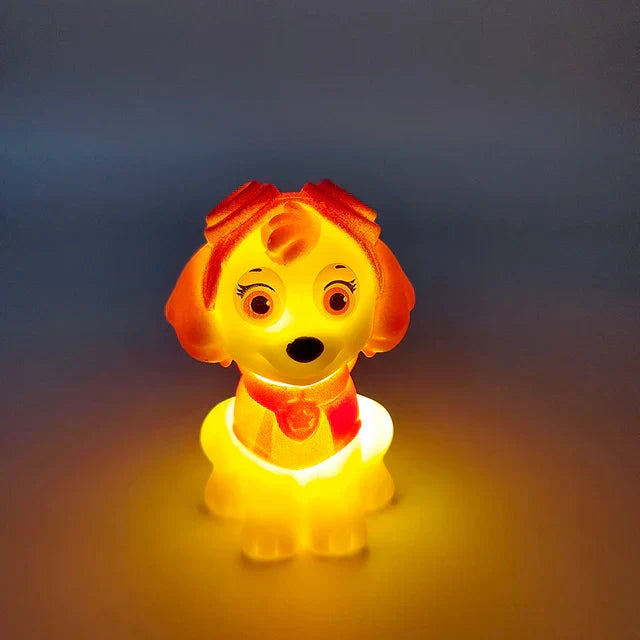 Hjemix | Paw Patrol Nattlampe - 3D Bordlampe for Barn, Kreativ Bursdagsgave