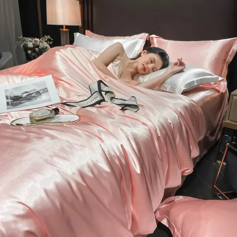 Hjemix | Luksuriøst Silke Sengetøy Sett