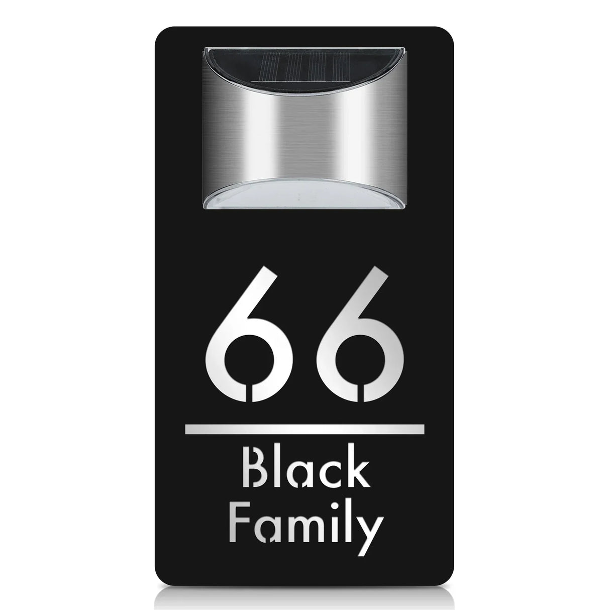 Hjemix | Tall - Tilpasset Husnummer Utendørs LED Solenergi