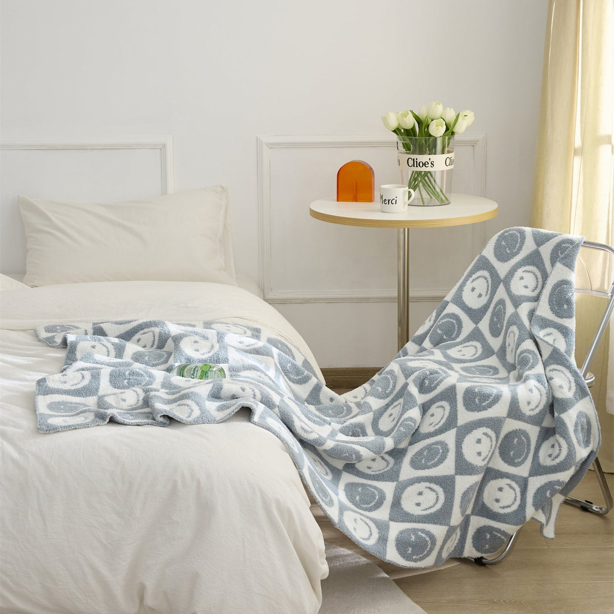 Hjemix | Smiley Rutet Teppe