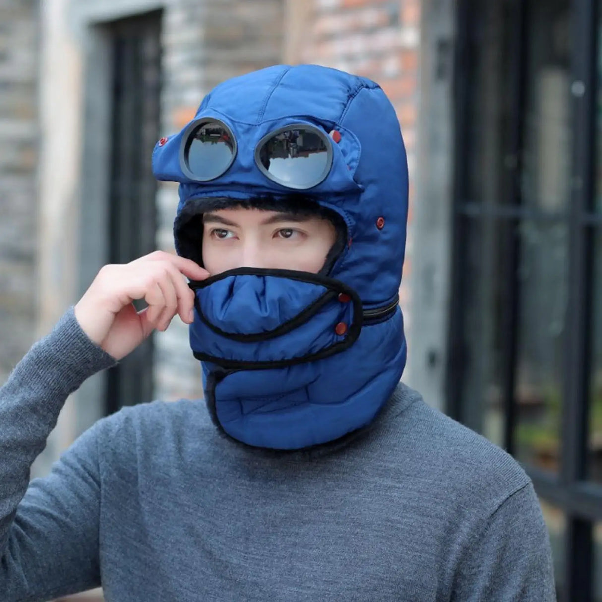 Hjemix | Polar Vision Termisk Vindbeskyttende Ansiktsdeksel Beanie