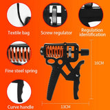 Hjemix | Justerbar 5-165kg Tung Grip Styrker - Finger Utvider for Arm, Håndledd, og Underarms Trening