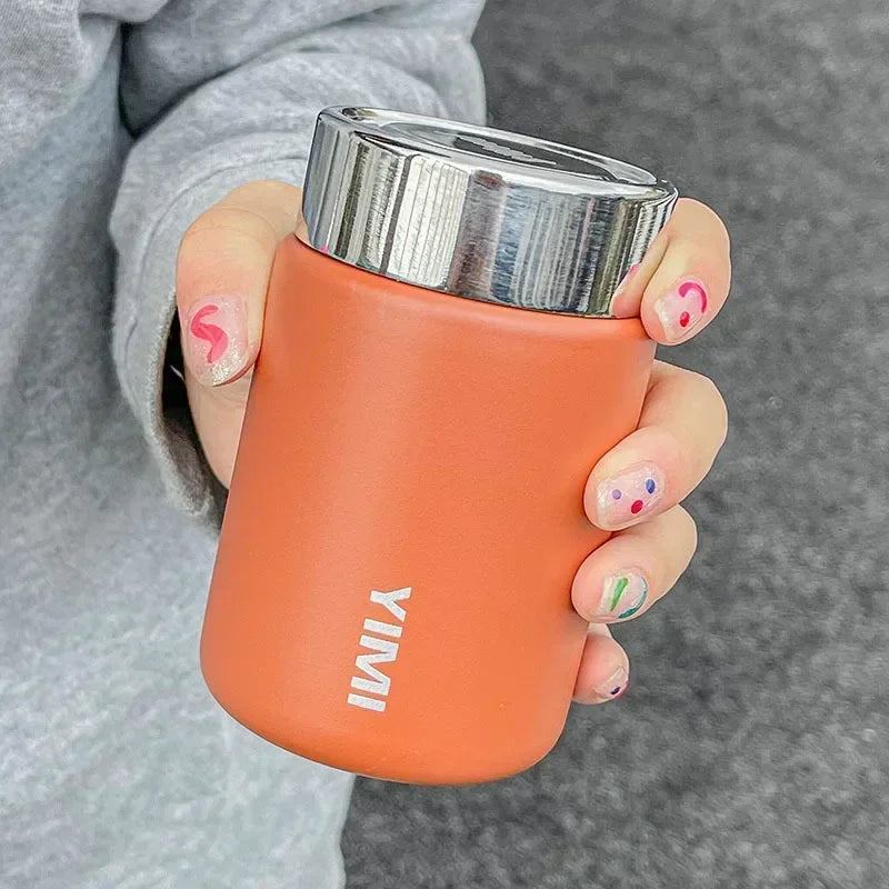 Hjemix | 230ml Mini 316 Rustfritt Stål Bærbar Termos - Pocket Vakuumflaske