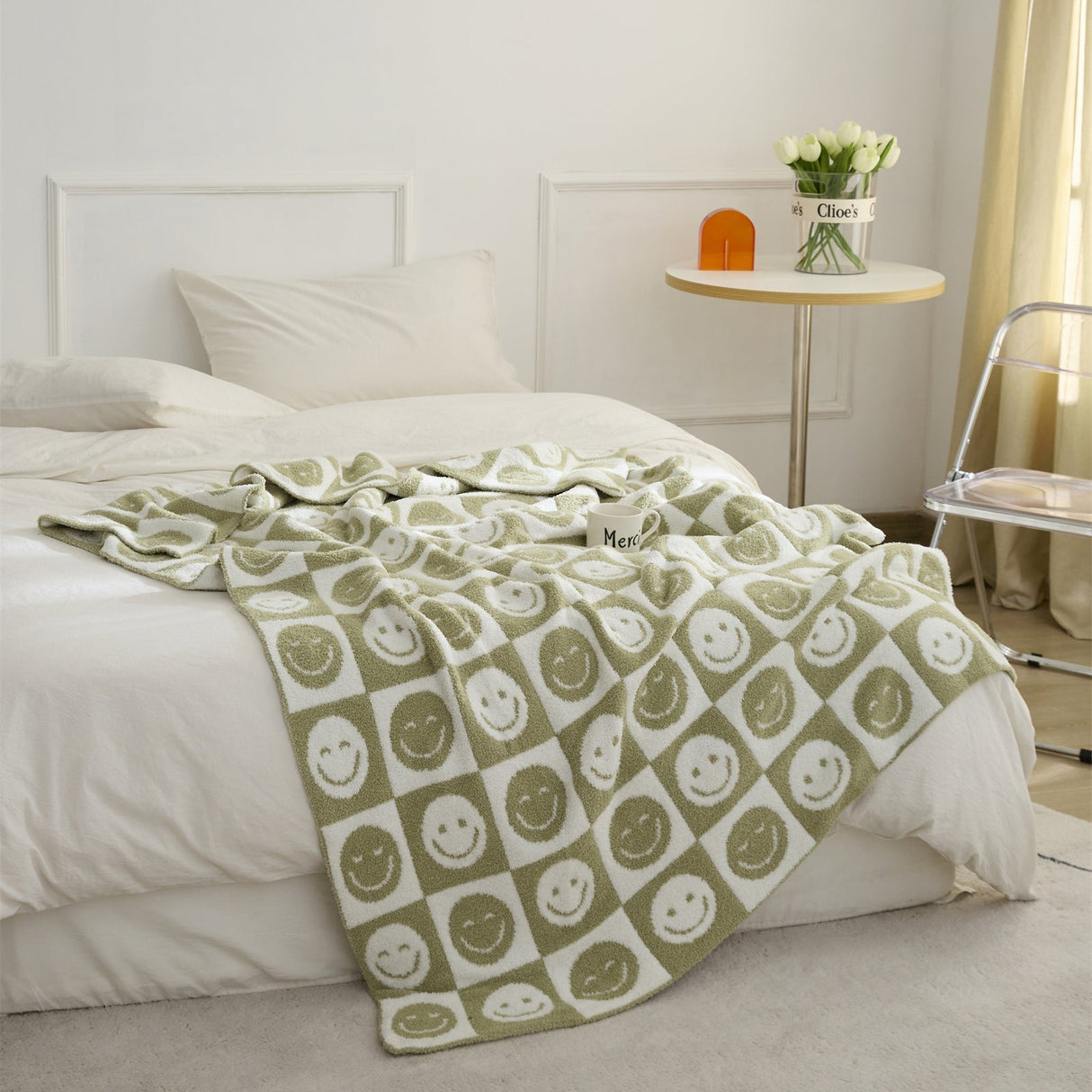 Hjemix | Smiley Rutet Teppe