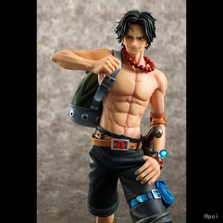 Hjemix | Figur One Piece DX10th Anniversary Fire Fist Escal D Ace Ruffy Bror Leke Japan Anime Samlerfigurer PVC Modell Leke