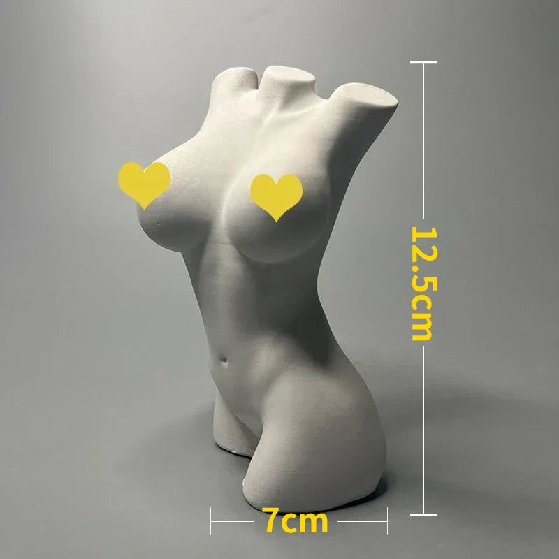 Hjemix | Nordisk INS Stil Karakter Gips Statue DIY Malt Skisse Fotografi Rekvisitter Bord Dekorasjoner Hjem Kunst Gips Dekorasjon