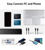 Hjemix | TEKNOLOGI | Superrask ekstern SSD 2TB | Mini SSD | Høghastighetslagring for bærbar og PC