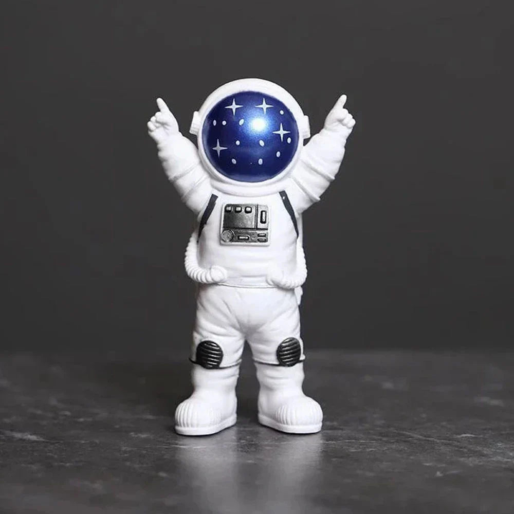 Hjemix | Harpiks Astronaut Figur Statue Rom Reisende Skulptur Utdanningsleketøy Skrivebordsdekorasjon Astronaut Modell For Barn Gave