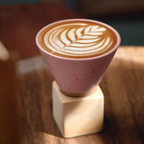 Hjemix | Japansk kaffekopp med fat, 1 stk, retro keramisk tekopp, krus, latte, espresso, pull0, blomster cappuccino, ny keramikkopp, 100 ml/3,5 oz