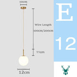 Hjemix | Mid-Century Modern Glass Ball Pendant Light