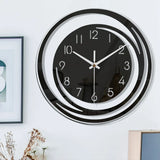 Hjemix | Akryllveggklokke - Skandinavisk design - Svart - Klokke