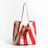 Hjemix | Stripete lin totebag