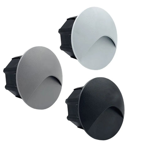 Hjemix | Moderne vanntett IP65 LED innfelt vegglampe for utendørs belysning - 3W innebygd trinn- og trapp-balkongportal lys