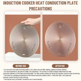 Hjemix | Rustfritt stål varmeledningsplate – Induksjonskok plate varmefordelingsring, kokeskjerm-tilbehør
