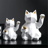 Hjemix | Nordisk Stil Geometrisk Lykke Katt