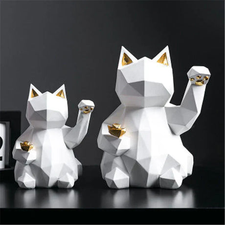 Hjemix | Nordisk Stil Geometrisk Lykke Katt